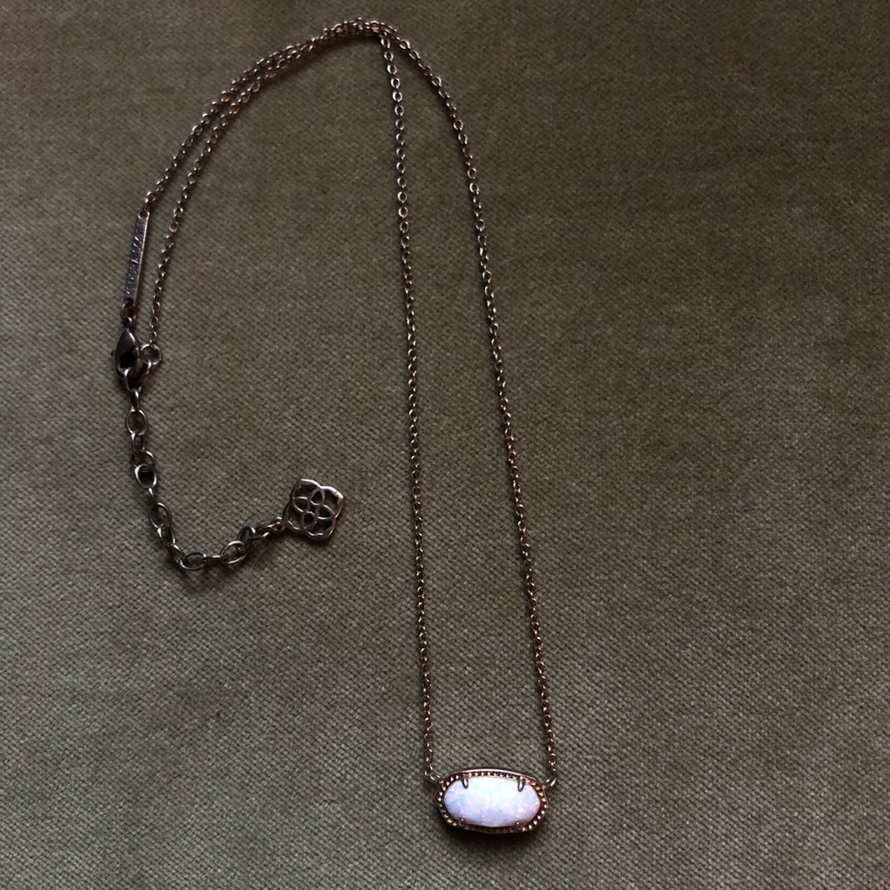 Elisa Gold Pendant Necklace In White Kyocera Opal Kendra Scott Butterfly